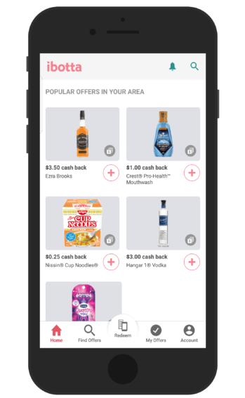 ibotta app homepage