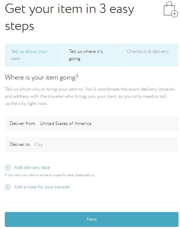 Grabr Delivery Info