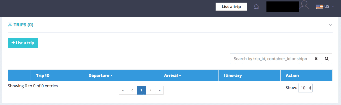 Airmule account dashboard