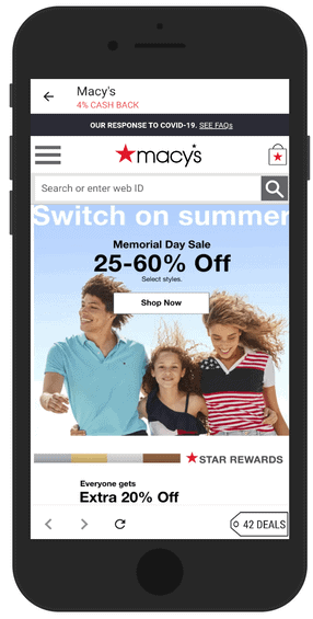 Example Of Shopping In Rakuten App