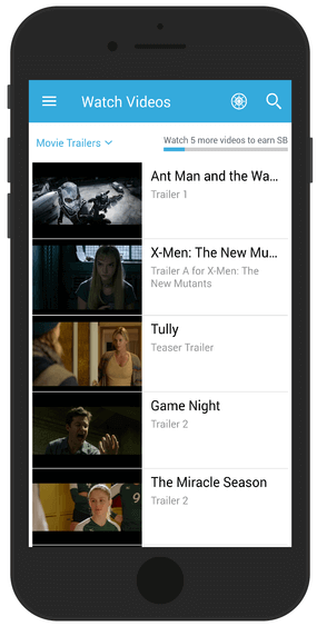 Swagbucks app to watch videos