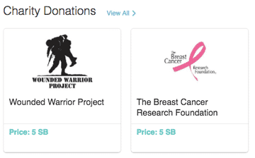 Give Swagbucks to charity