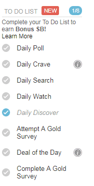 Swagbucks tasks
