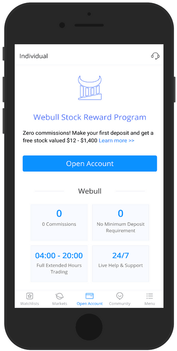 Webull is one of the best investing apps to use