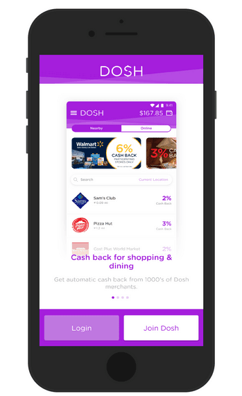 Dosh is a great app to get paid to do nothing