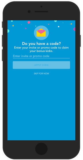 Enter your invite code on Shopkick to claim bonus points