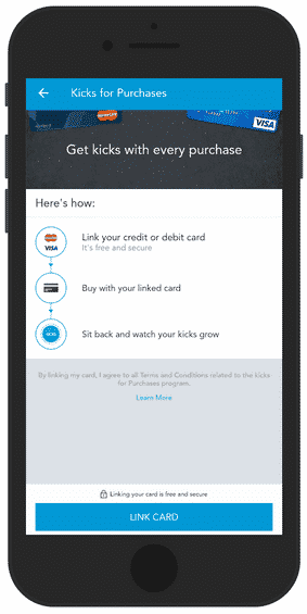 Link card in Shopkick to get automatic points when shopping