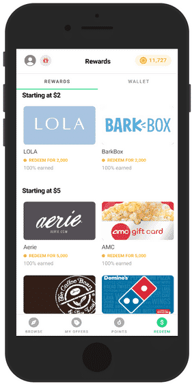 Drop app redeem points for gift cards