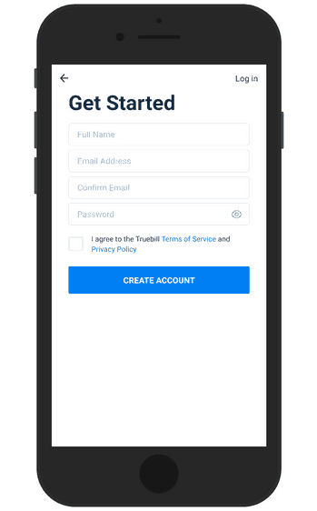 Sign up to Truebill