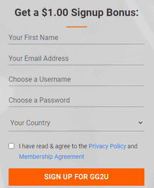 GG2U signup bonus