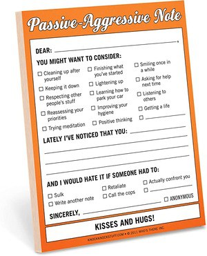 Passive Aggressive Notepad